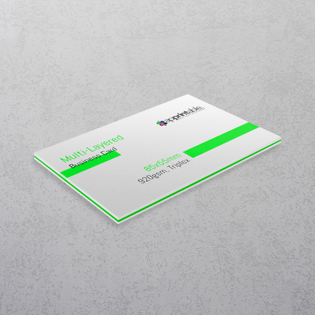 Green Multi-layered Business Cards