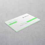 Pastel Green Multi-layered Business Cards
