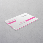 Pastel Pink Multi-layered Business Cards