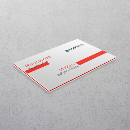 Orange Multi-layered Business Cards