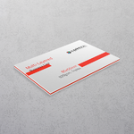 Orange Multi-layered Business Cards