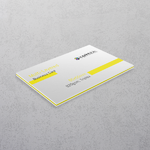 Yellow Multi-layered Business Cards