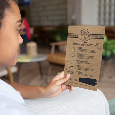 A5 printed Kraft paper