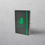 A5 Green Notebook with Strap