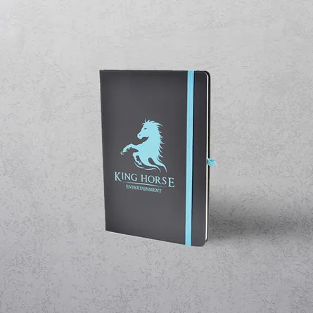A5 Cyan Notebook with Strap