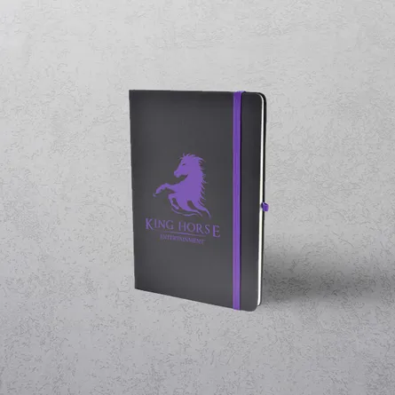 A5 Purple Notebook with Strap