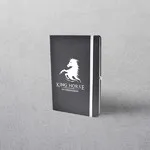 A5 White Notebook with Strap