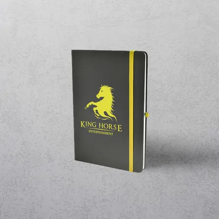 A5 Yellow Notebook with Strap