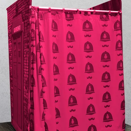Booth with Curtain