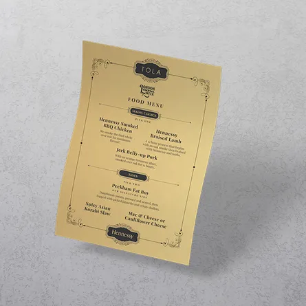 antibacterial laminated flyer
