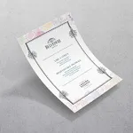 Antibacterial menu printing