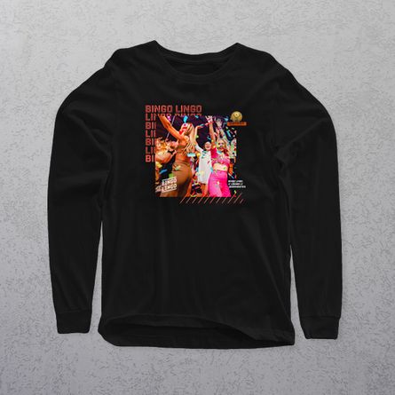 Long Sleeve Large Print T-Shirt