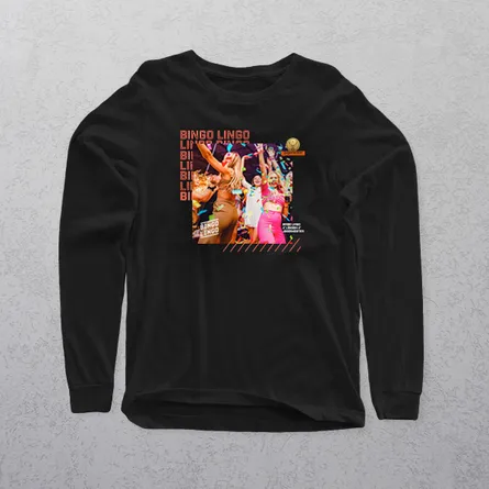 Long Sleeve Large Print T-Shirt