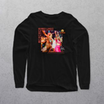 Long Sleeve Large Print T-Shirt