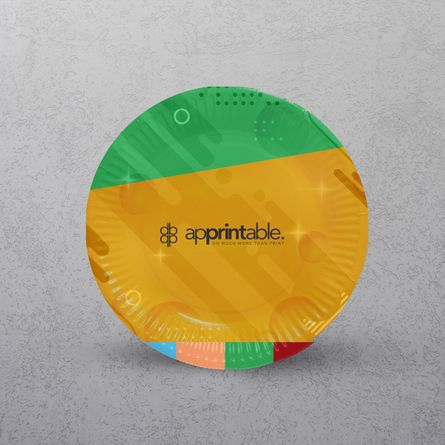 Apprintable Full Colour Paper Plates