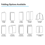 Apprintable recycled leaflet Folding Options