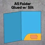 Glued Folder with Slit