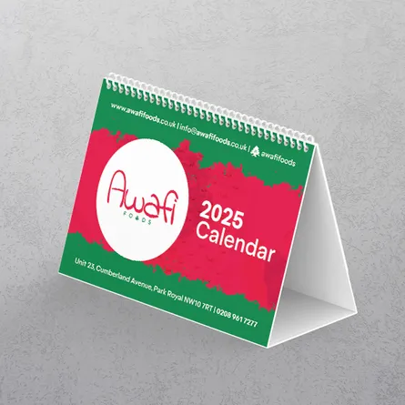 A6 Landscape Desk Calendar