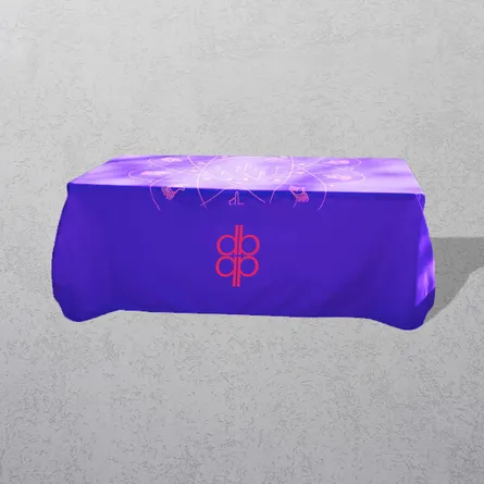 Custom printed Flowing Fabric Table Cloth