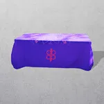 Custom printed Flowing Fabric Table Cloth