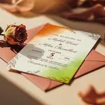 Aumtumn-Flower-Cosy-Wedding Invite
