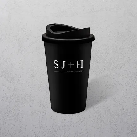 Apprintable Coloured Travel Cup Black