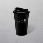 Apprintable Coloured Travel Cup Black