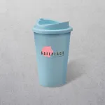 Apprintable Coloured Travel Cup Light Blue