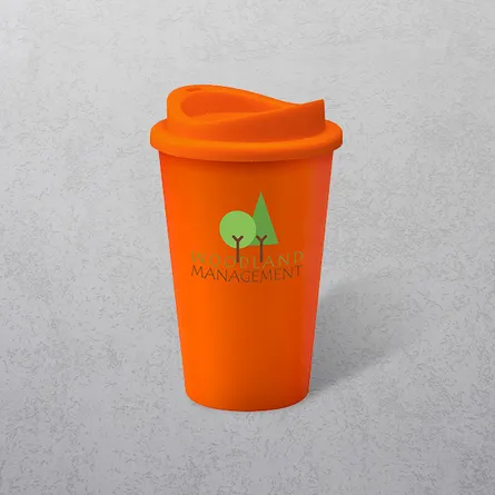 Apprintable Coloured Travel Cup Orange