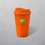 Apprintable Coloured Travel Cup Orange