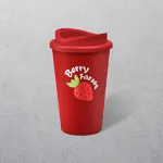 Apprintable Coloured Travel Cup Red