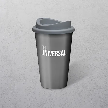 Apprintable Coloured Travel Cup Silver