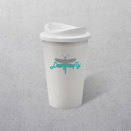 Apprintable Coloured Travel Cup White