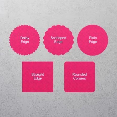 Cocktail Coasters Shapes Guide