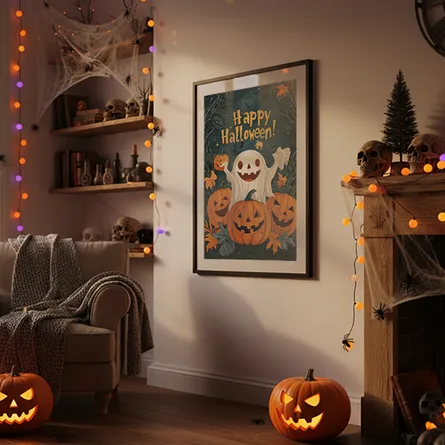 Cosy Home Halloween Poster