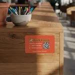 Counter Business Card Sticker