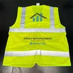 Custom Printed Yellow Vest Back
