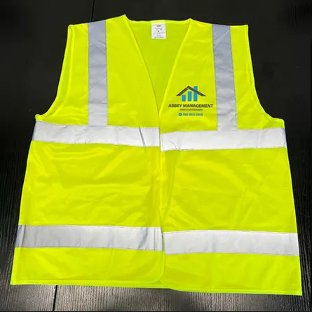 Custom Printed Yellow Vest Front