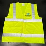 Custom Printed Yellow Vest Front