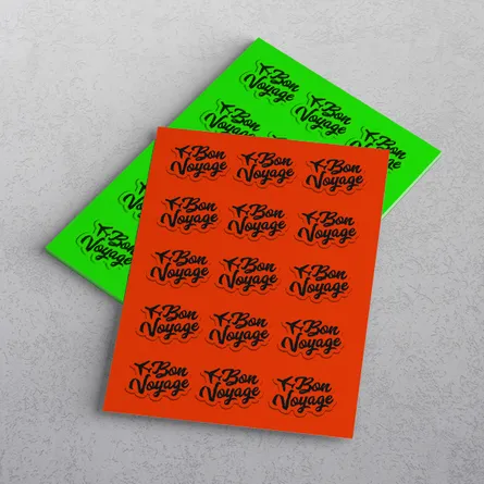 Fluorescent Sticker Sheet Printing