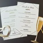 Foiled Wedding Menu