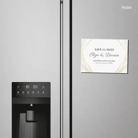 Fridge magnetic postcard