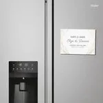 Fridge magnetic postcard