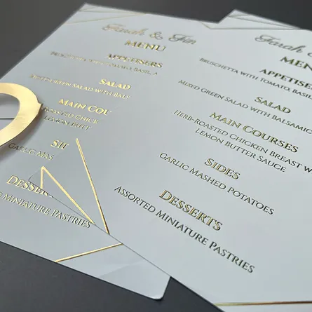 Gold Foiled Flyers
