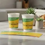 Kitchen Counter With Paper Cup Sleeves