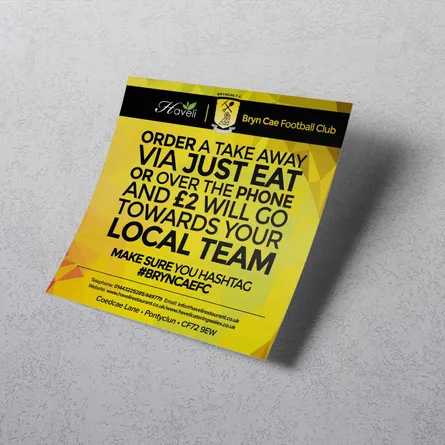 laminated square flyers