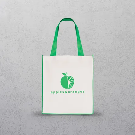 Green Large Contrast Shopper