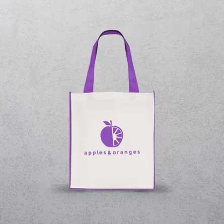 Purple Large Contrast Shopper
