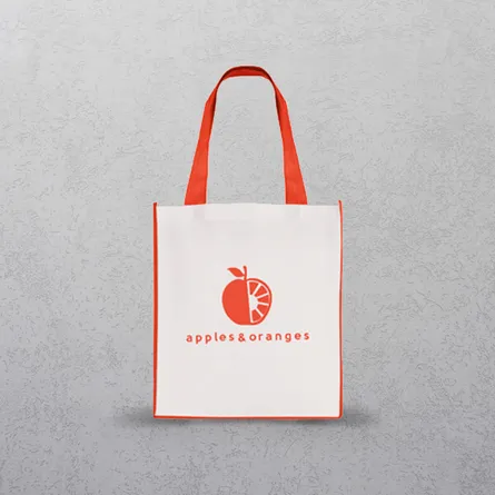 Red Large Contrast Shopper