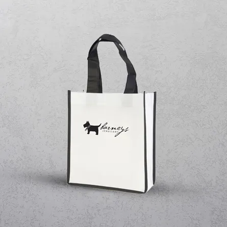 Black Mini Contrast Shopper